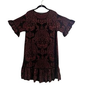 Peruvian Connection knit half sleeve dress size S